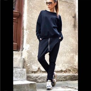 Aakasha Black XS Drop crotch pants NWT